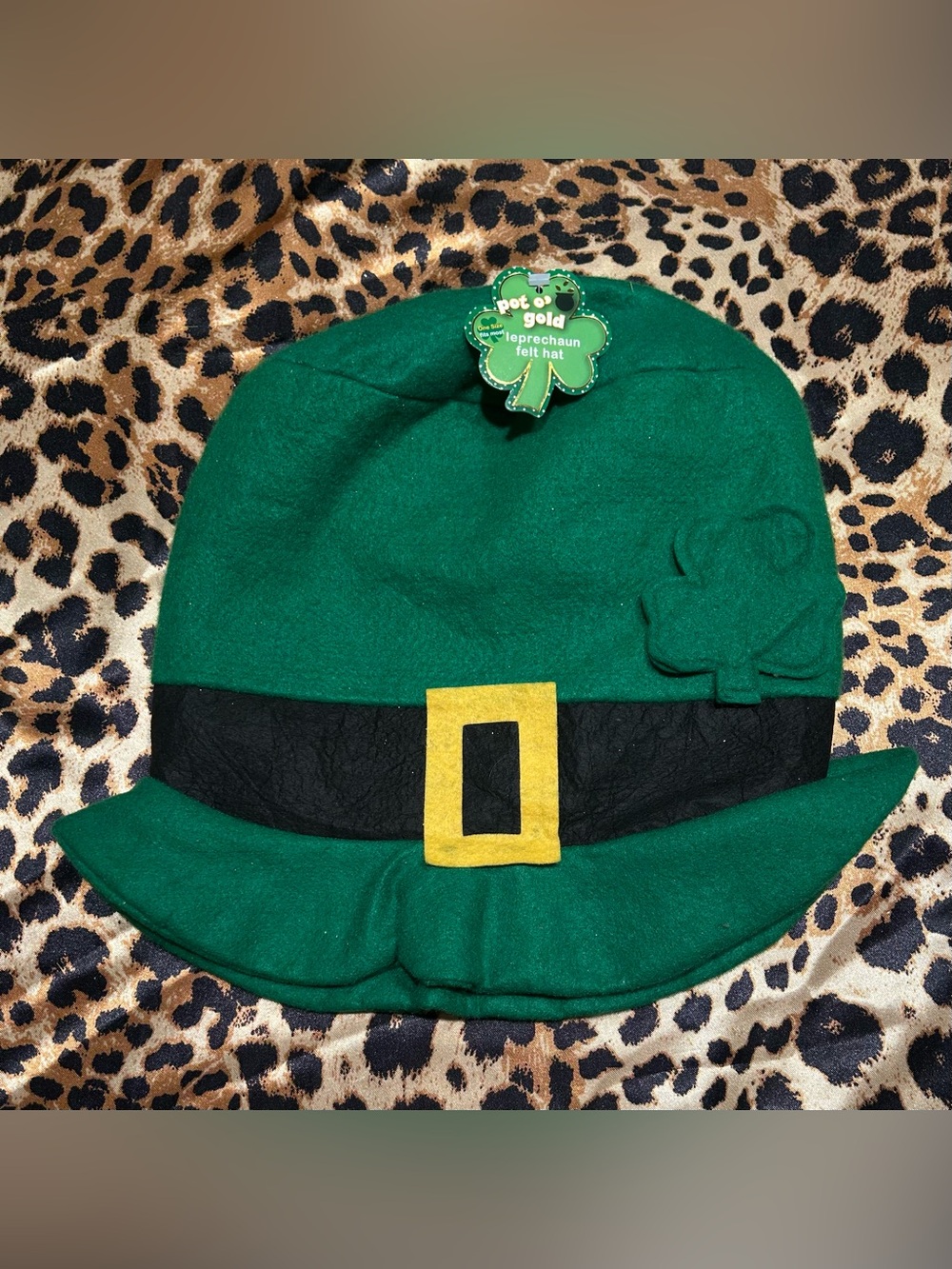 NWT Pot O' Gold Green Felt Leprechaun St. Patrick’s Day Hat